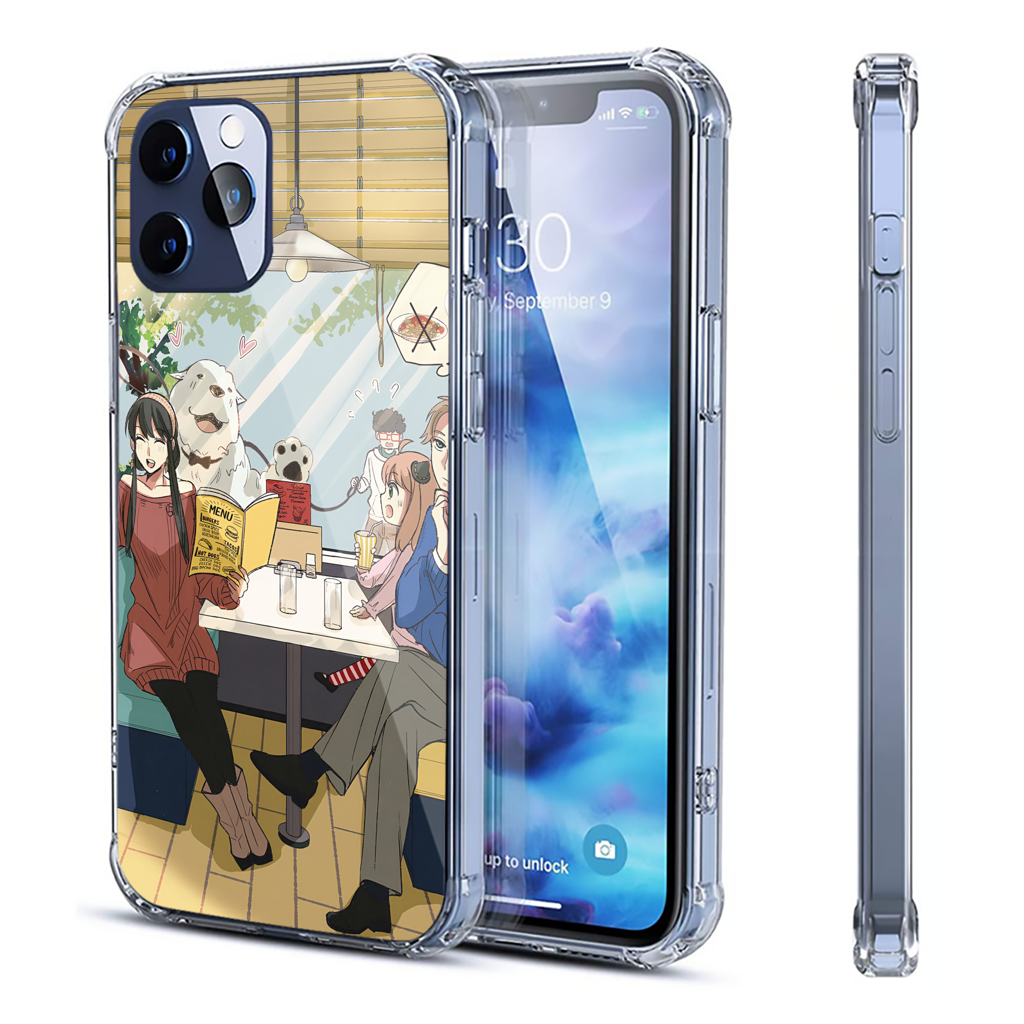 （画像用） SPY×FAMILY间谍家家酒 【iPhone 12シリーズ対応】透明スマホケース（クリアソフトケース）